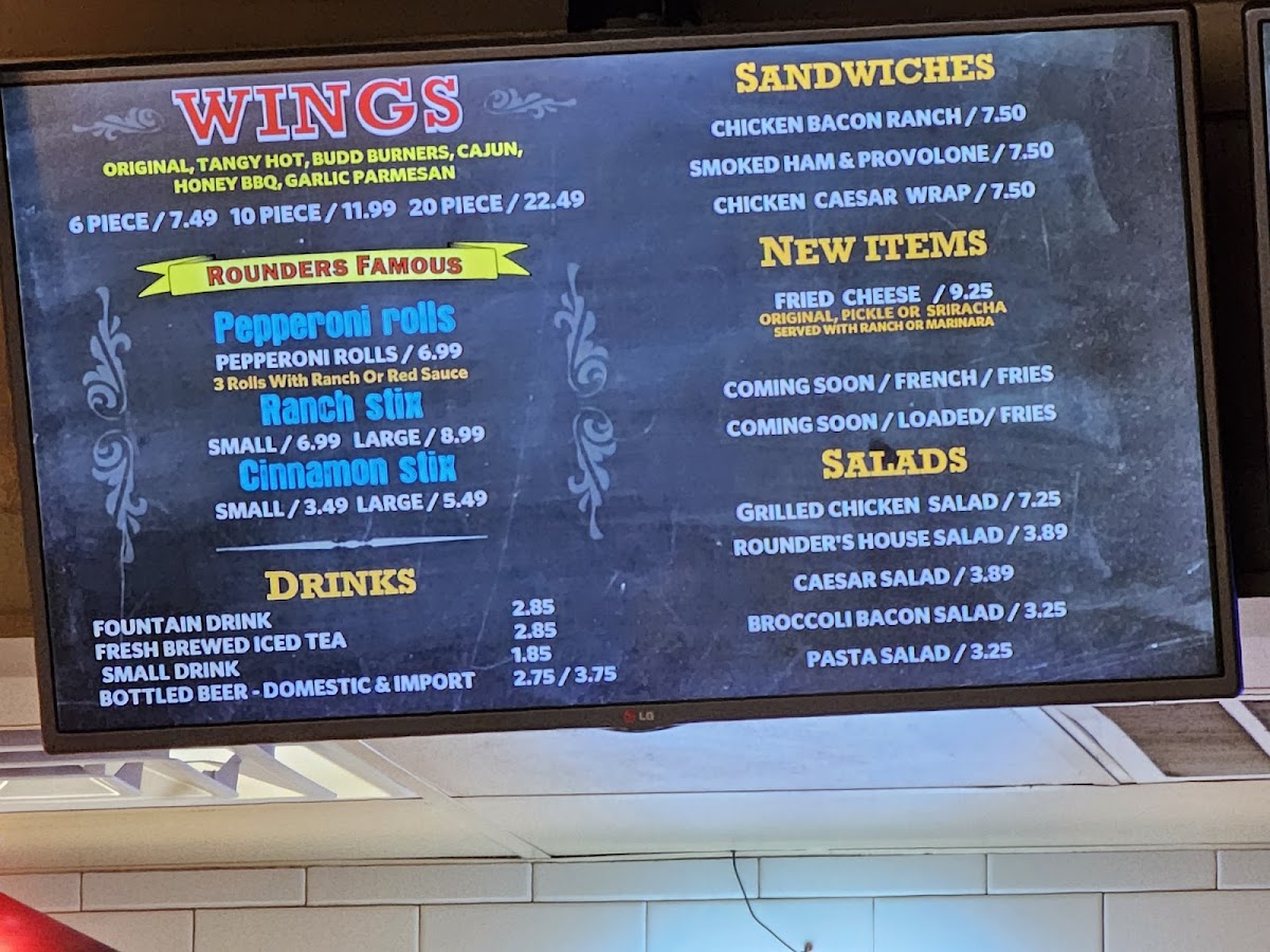 Rounder's Pizza Menu - Image 3